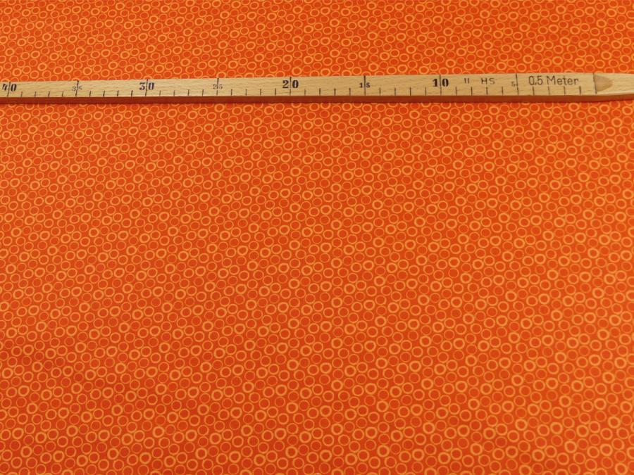 Preview: Basic Ton in Ton orange terra Patchworkstoff Benartex mit Maß